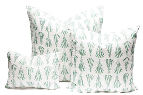 Ferns in Sage Green Pillows
