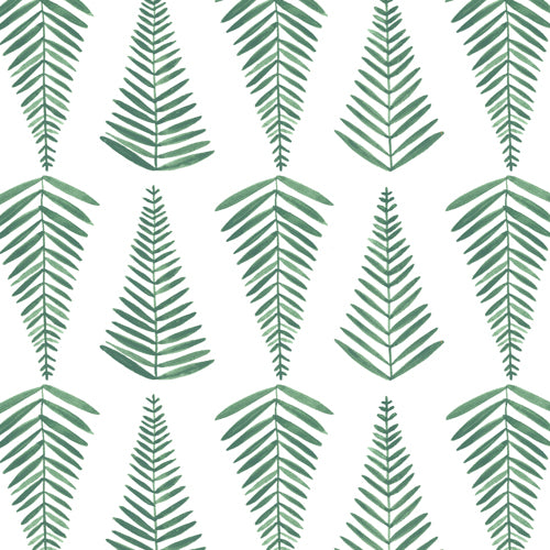 Ferns Fabric in Sage Green