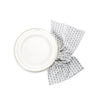 light gray clover dinner napkin