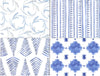 Note Cards - blue (set of 16)